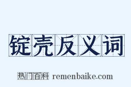 锭壳反义词是什么意思的图片